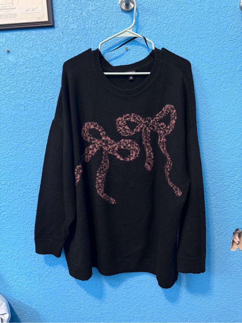 torrid Black Crewneck Sweater